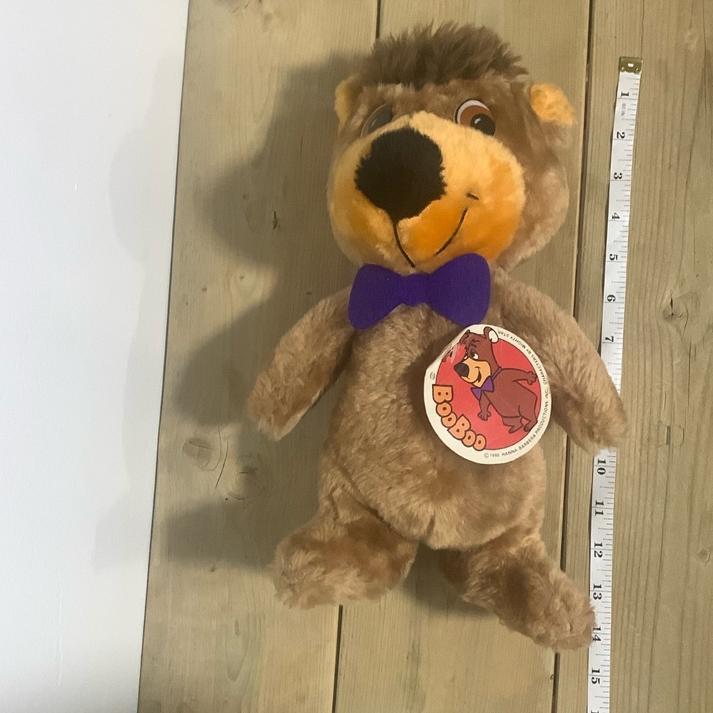 NWT Vintage Yogi 1980 Boo Boo Bear Authentic Mighty Star 13 Inch Plush Bear - Picture 3 of 6